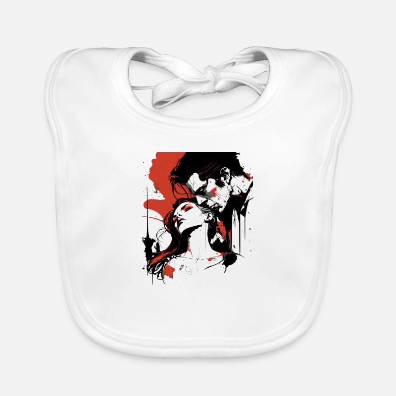 Le baiser du vampire Bavoir bio Bébé