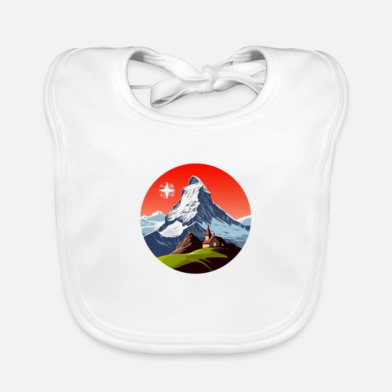 Alpenglühen Baby Bio-Lätzchen