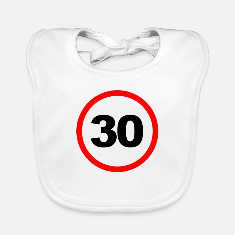 30/ Geschwindigkeit Design/ Schild Design Baby Bio-Lätzchen
