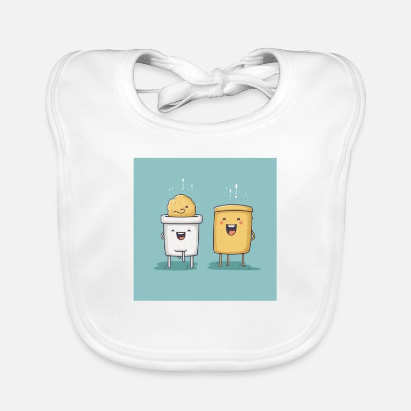 Cups with nuts Organic Baby Bibs