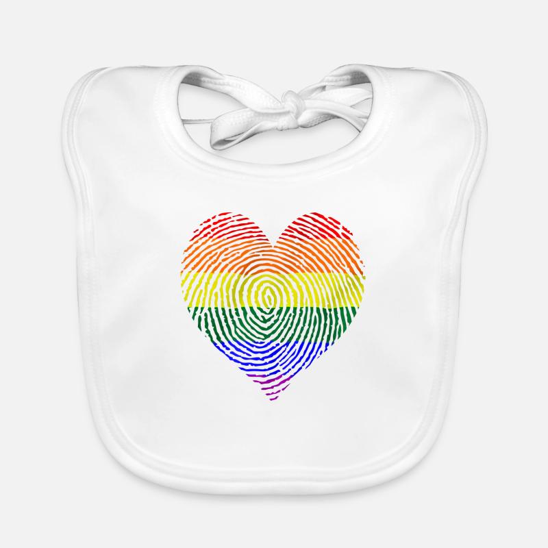 Diverse heart Organic Baby Bibs