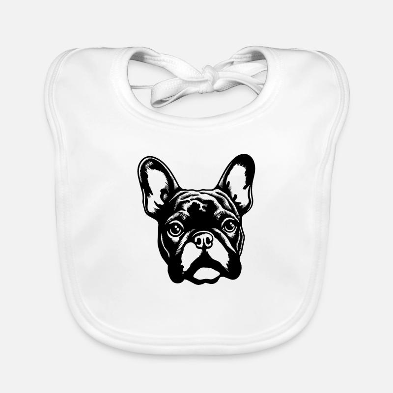 Bouledogue français Terrier de Boston Bavoir bio Bébé
