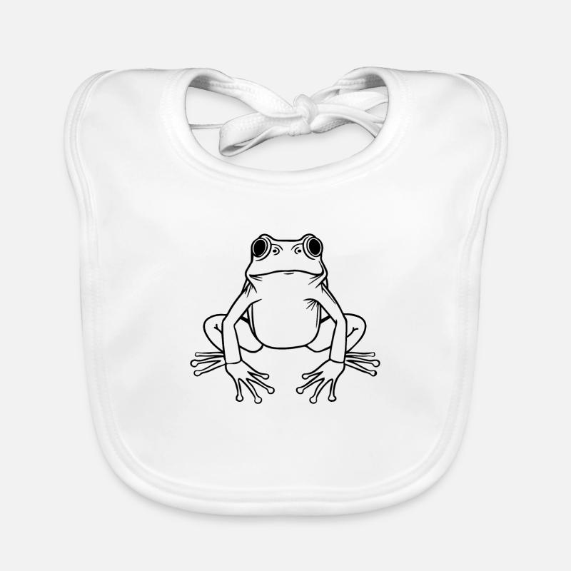 Frog Amphibian Toad Organic Baby Bibs