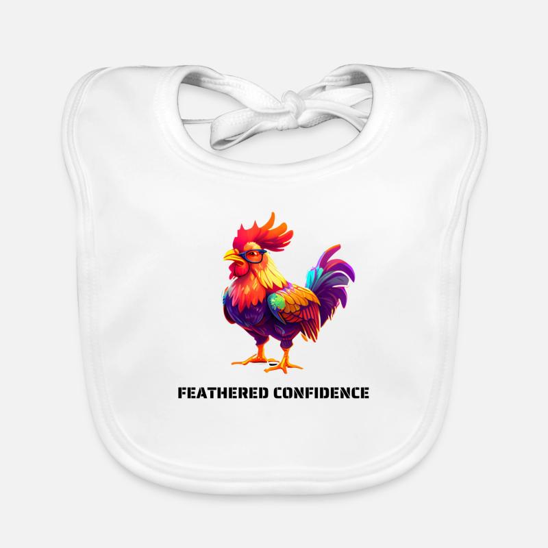 FEATHERED CONFIDENCE Organic Baby Bibs