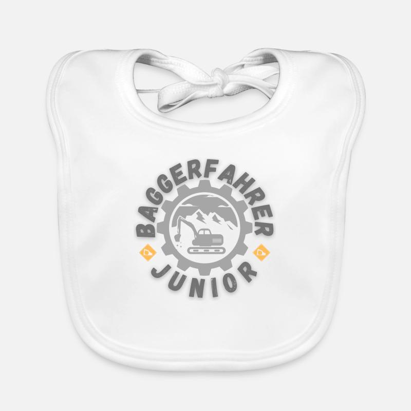 Baggerfahrer Baby Bio-Lätzchen