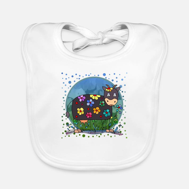 Vache Bavoir bio Bébé