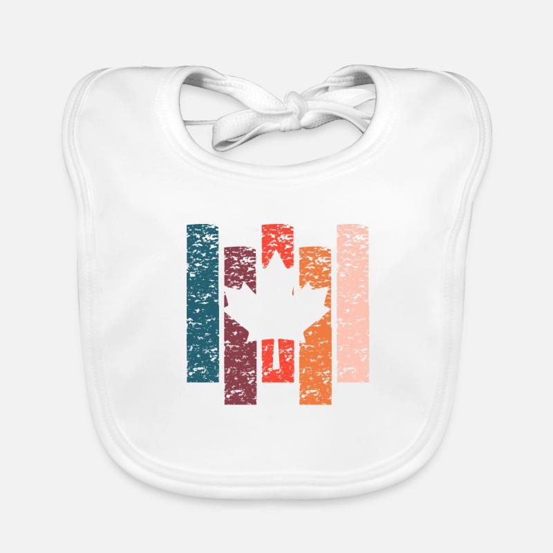 Canada Vintage Gift Organic Baby Bibs