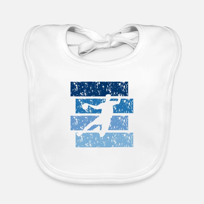 Handball-Geschenk Vintage Baby Bio-Lätzchen