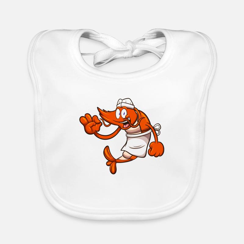 Shrimp Chef Organic Baby Bibs