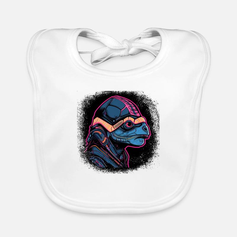 birthday present idea blue sea turtle geek gift Baby Bio-Lätzchen