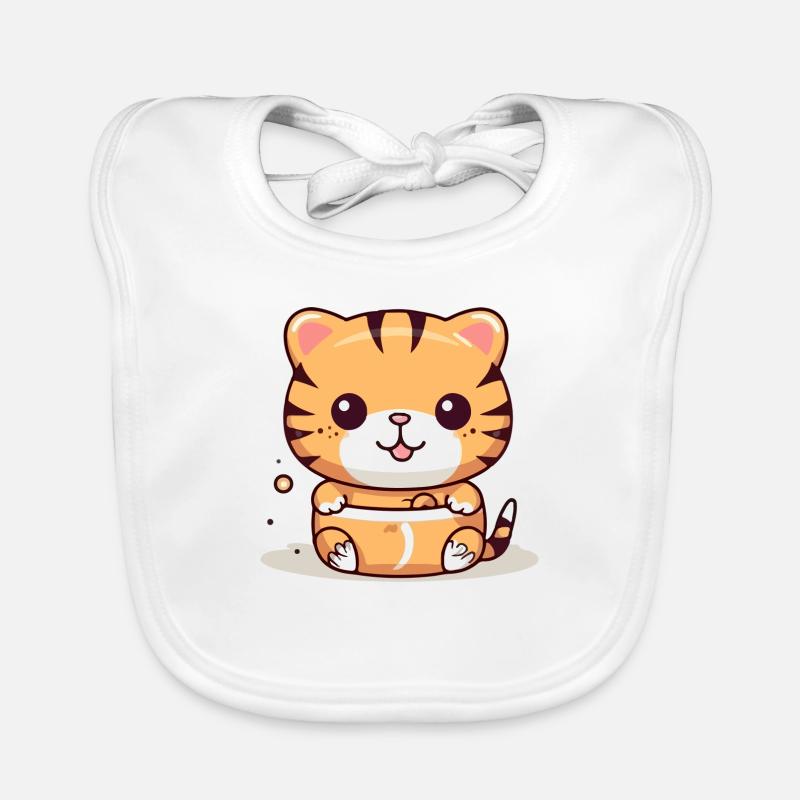 Mako the tiger Organic Baby Bibs