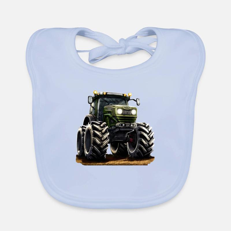 Les tracteurs sont de plus en plus gros Bavoir bio Bébé