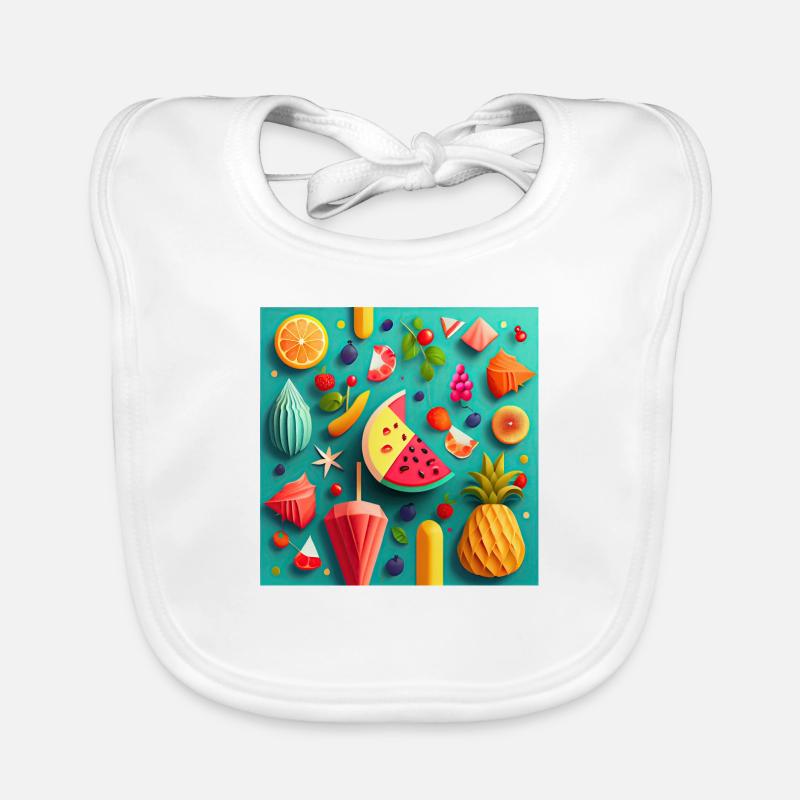 Summer Pattern Baby Bio-Lätzchen