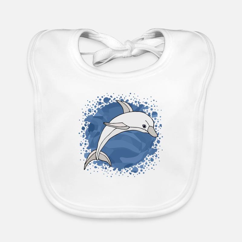 Dolphin Organic Baby Bibs