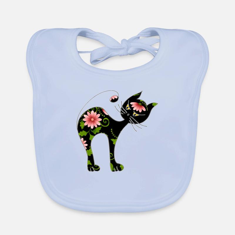 Cat Organic Baby Bibs