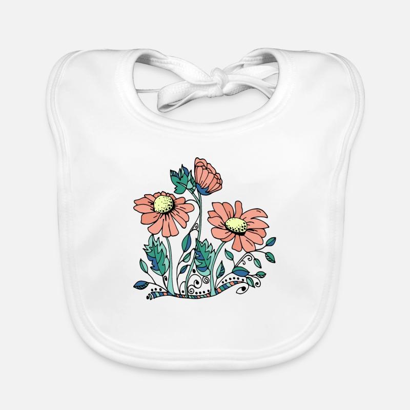 Fleur Bavoir bio Bébé
