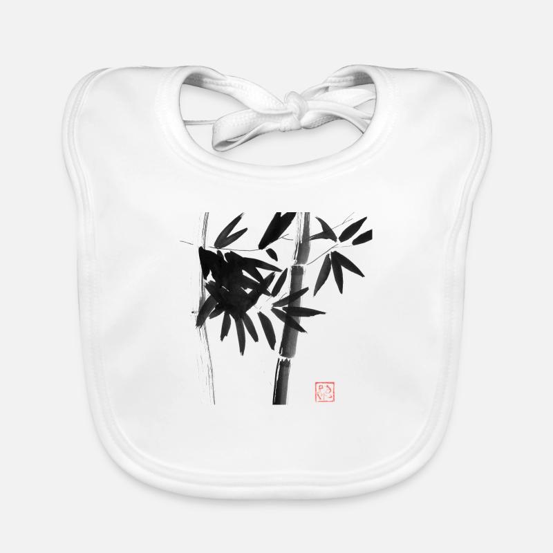 full baboo - Bavoir bio Bébé - blanc