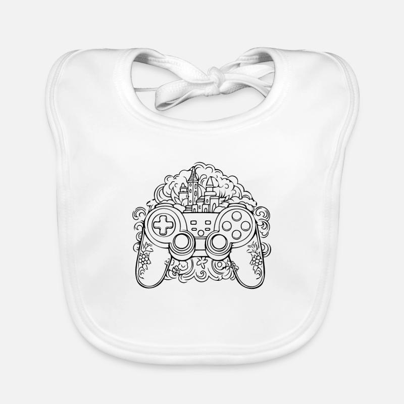 Controller Gaming Videospiele Gamepad Baby Bio-Lätzchen