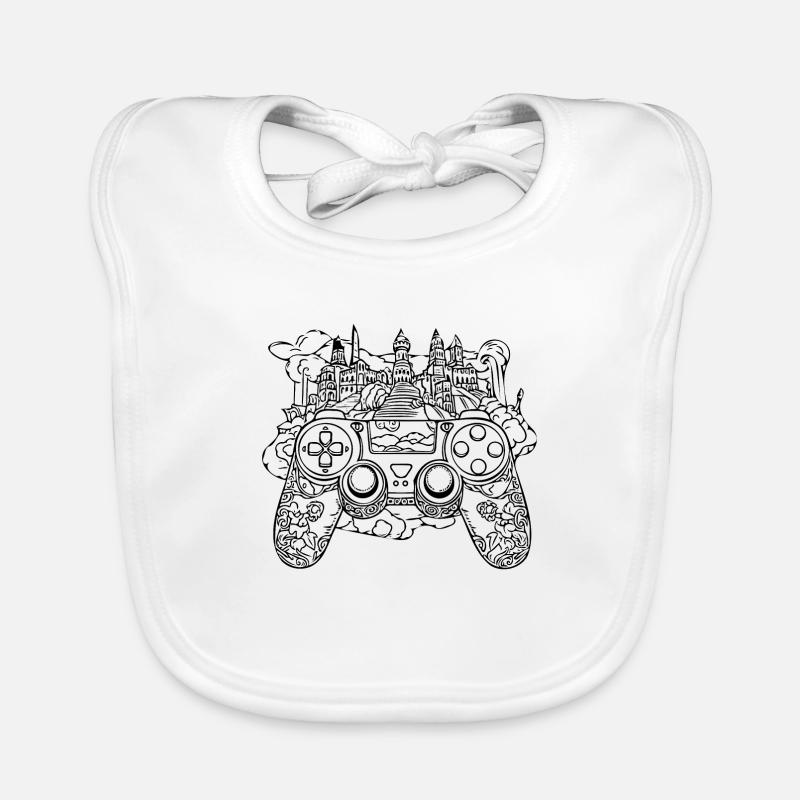Controller Gaming Videospiele Gamepad Baby Bio-Lätzchen