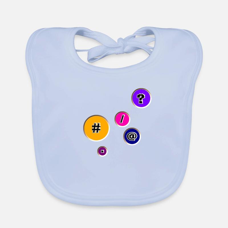 Boutons avec caractères Bavoir bio Bébé