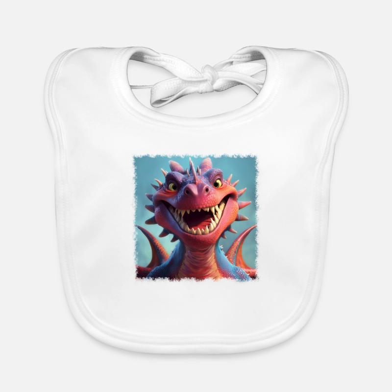 cool dragon Organic Baby Bibs