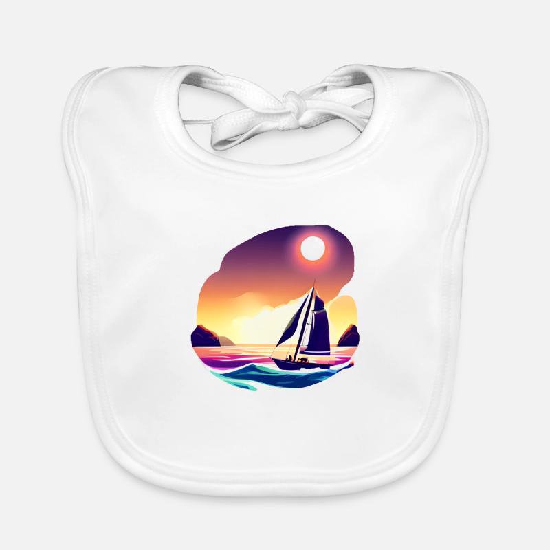 Sailor Sailing Ship Sailing Sailing Sailing Sail: Bavoir bio Bébé