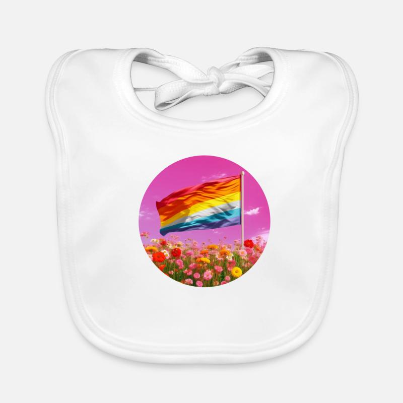 Pride Flag / Flag Organic Baby Bibs