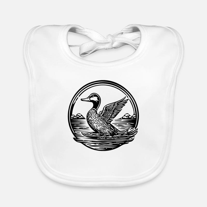 Duck Birds Ducks Organic Baby Bibs