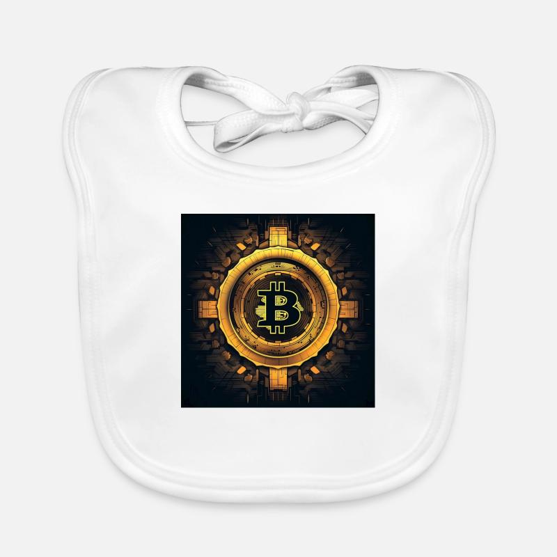 bitcoin logo modern stylish desgin Baby Bio-Lätzchen