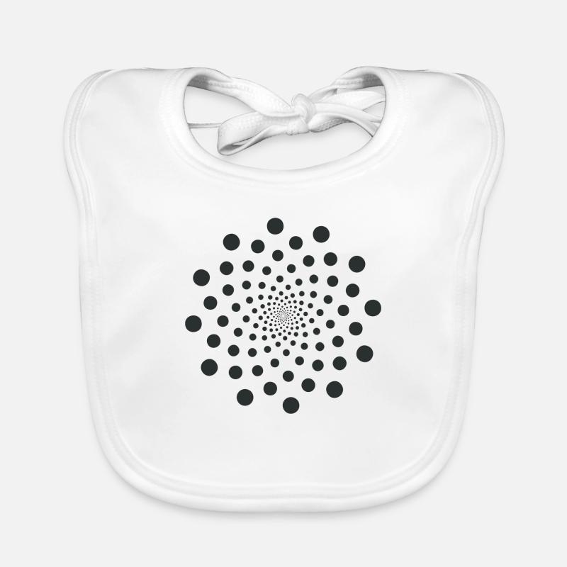 OM Sign Chakra Flower Spirit Infinite Points Organic Baby Bibs