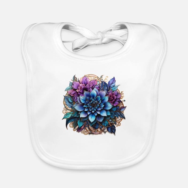 A mesmerizing mandala Organic Baby Bibs