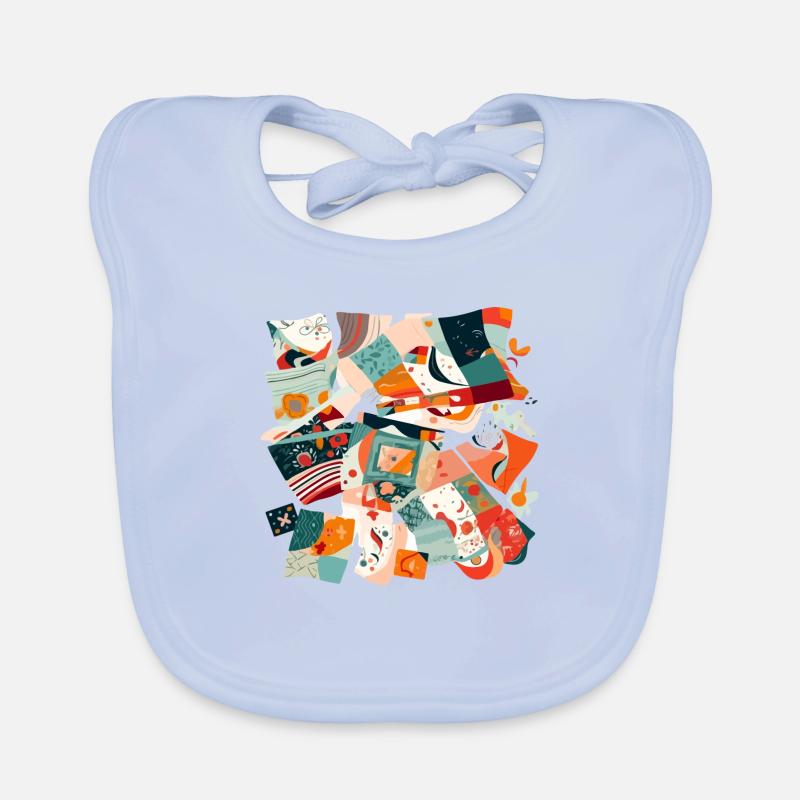 Patchwork aus Stoff Baby Bio-Lätzchen