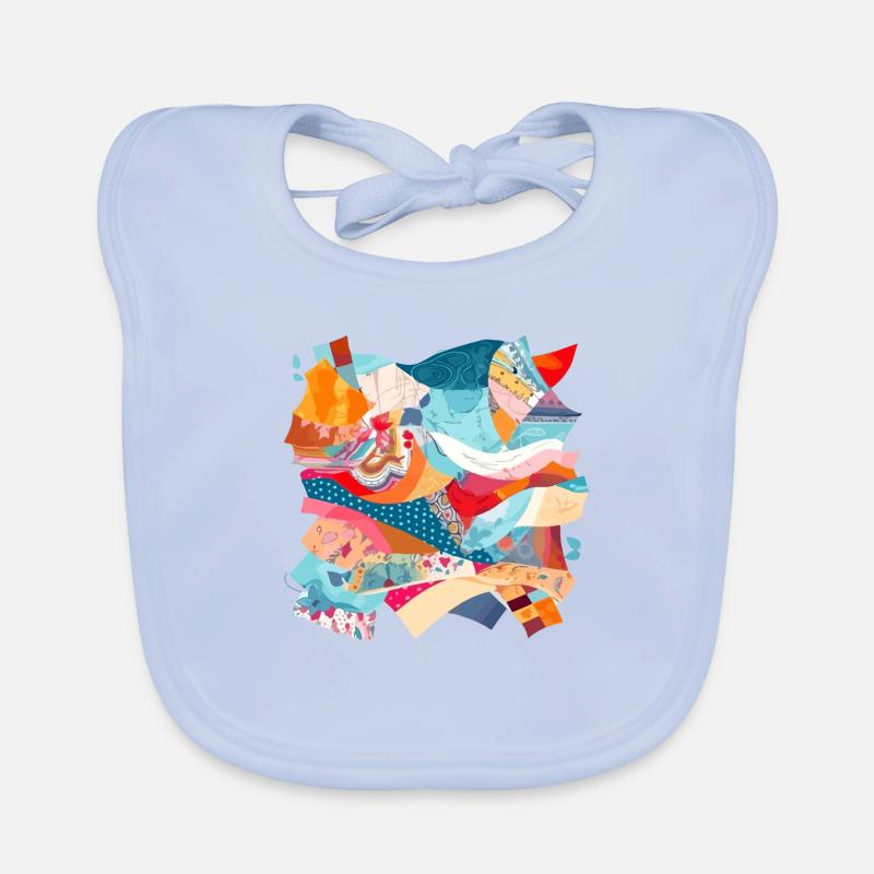 Patchwork aus Stoff Nr. 3 Baby Bio-Lätzchen