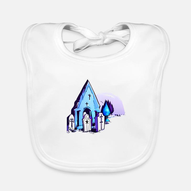 Cemetery Crypt Graves Grave Organic Baby Bibs