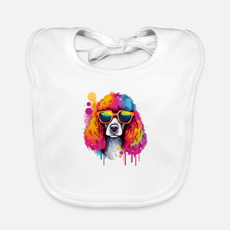 Milo the bespectacled cocker spaniel Organic Baby Bibs