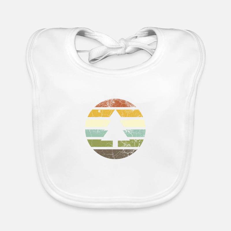 Retro pine tree Organic Baby Bibs