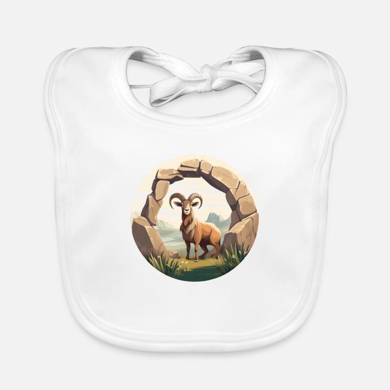 Alpine Majesty Ibex Organic Baby Bibs