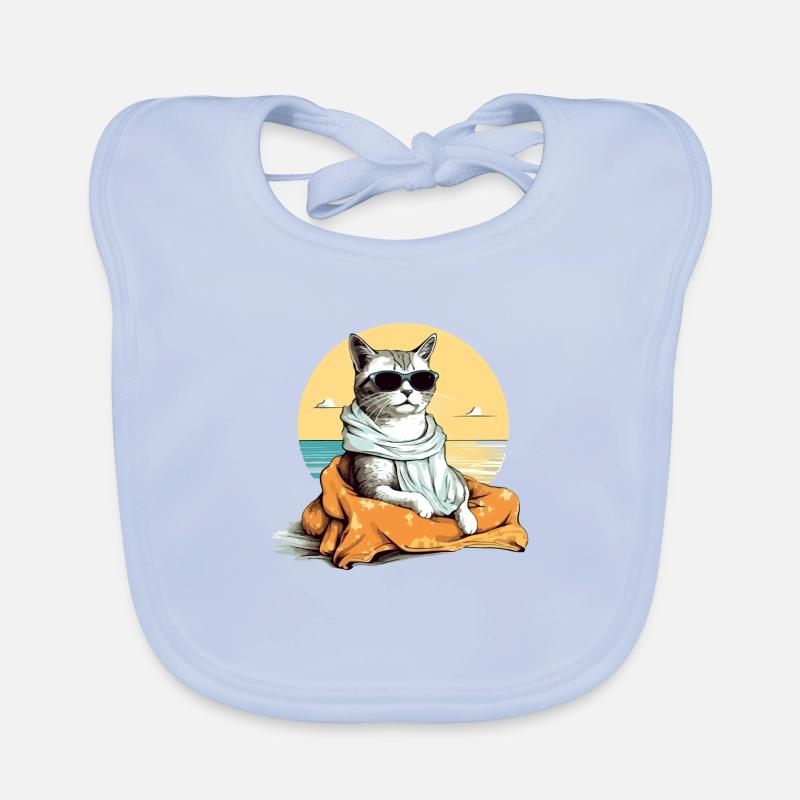 Jouk die Pascha-Katze Baby Bio-Lätzchen