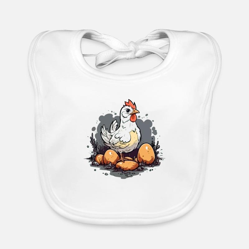 Joo la poule Bavoir bio Bébé