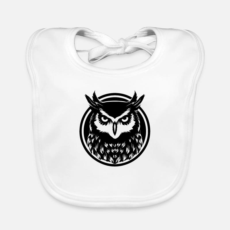 Eule Eulen Vogel Vögel Baby Bio-Lätzchen