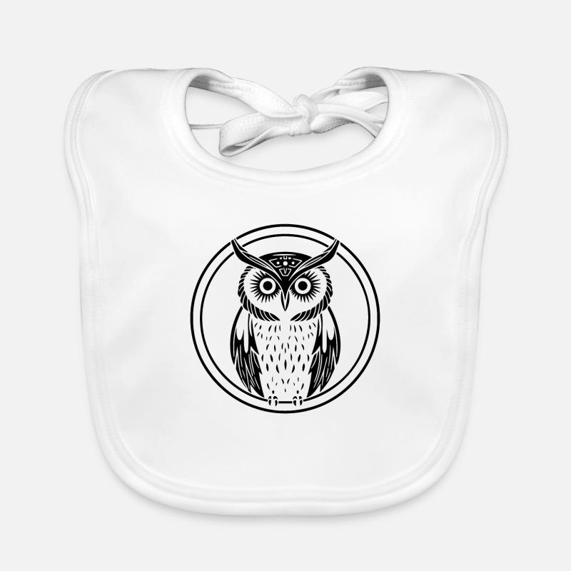 Eule Eulen Vogel Vögel Baby Bio-Lätzchen