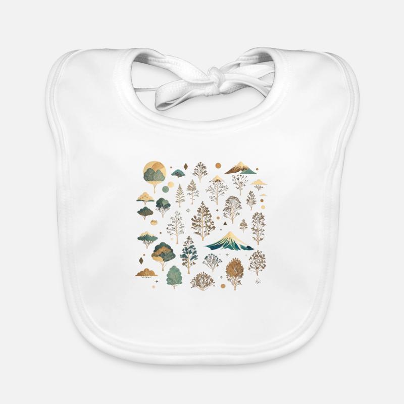 Beauté de la nature - Bavoir bio Bébé - blanc