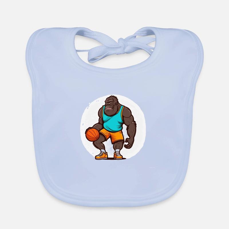 Panier-Gorille Bavoir bio Bébé