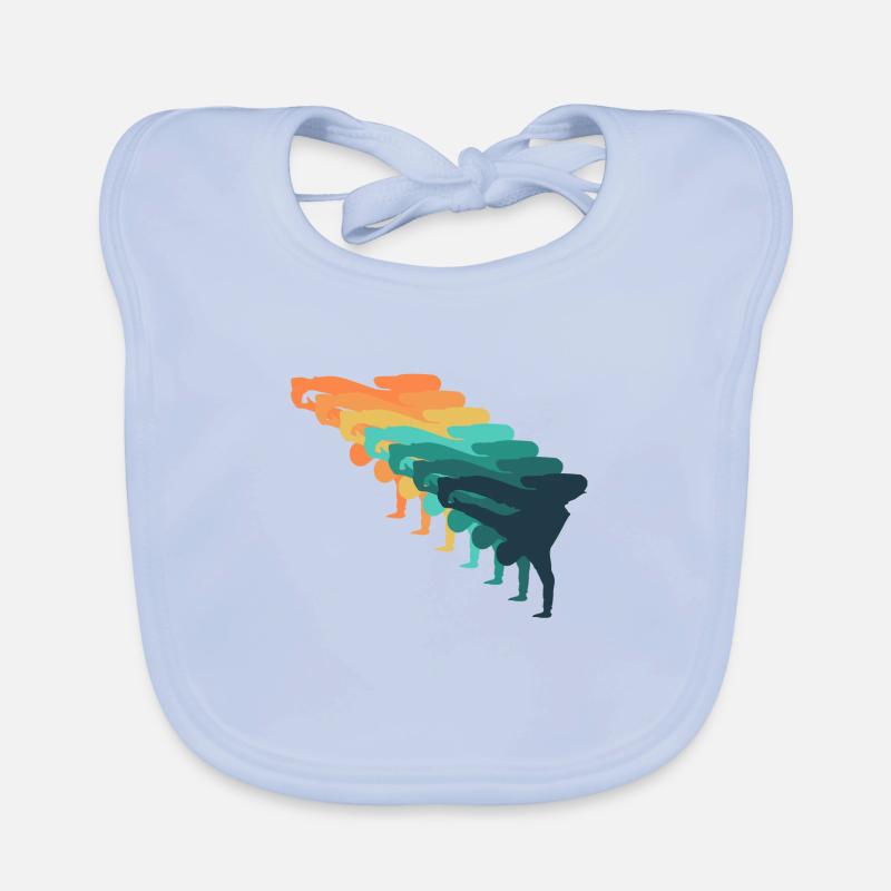 Breakdance rétro Bavoir bio Bébé