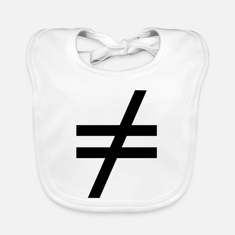 Not all inequality signs are the same Organic Baby Bibs