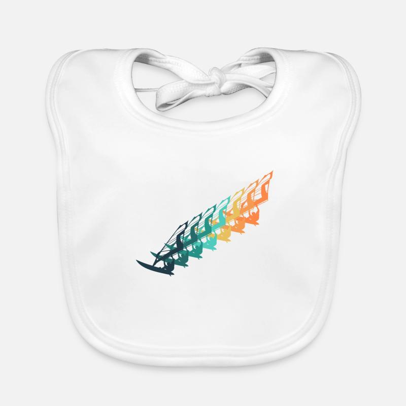 Vintage Windsurfing Organic Baby Bibs