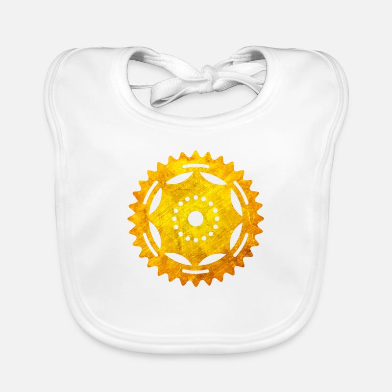 Fahrrad - Baby Bio-Lätzchen - Weiß