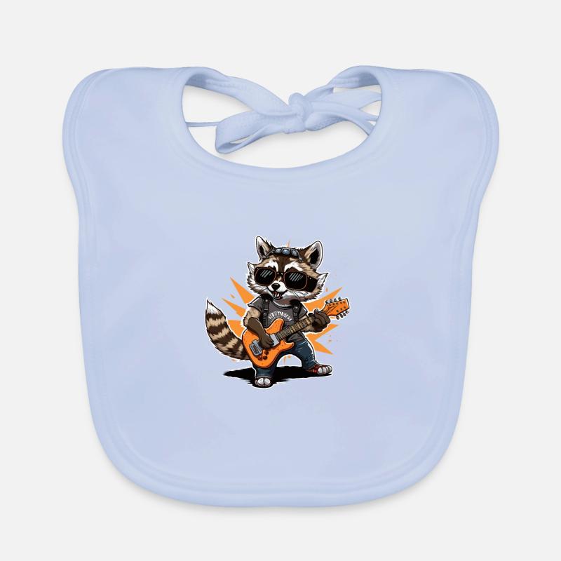 Waschbär-Gitarrist Baby Bio-Lätzchen