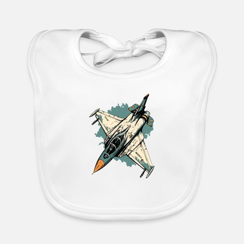 Blue storm plane Organic Baby Bibs