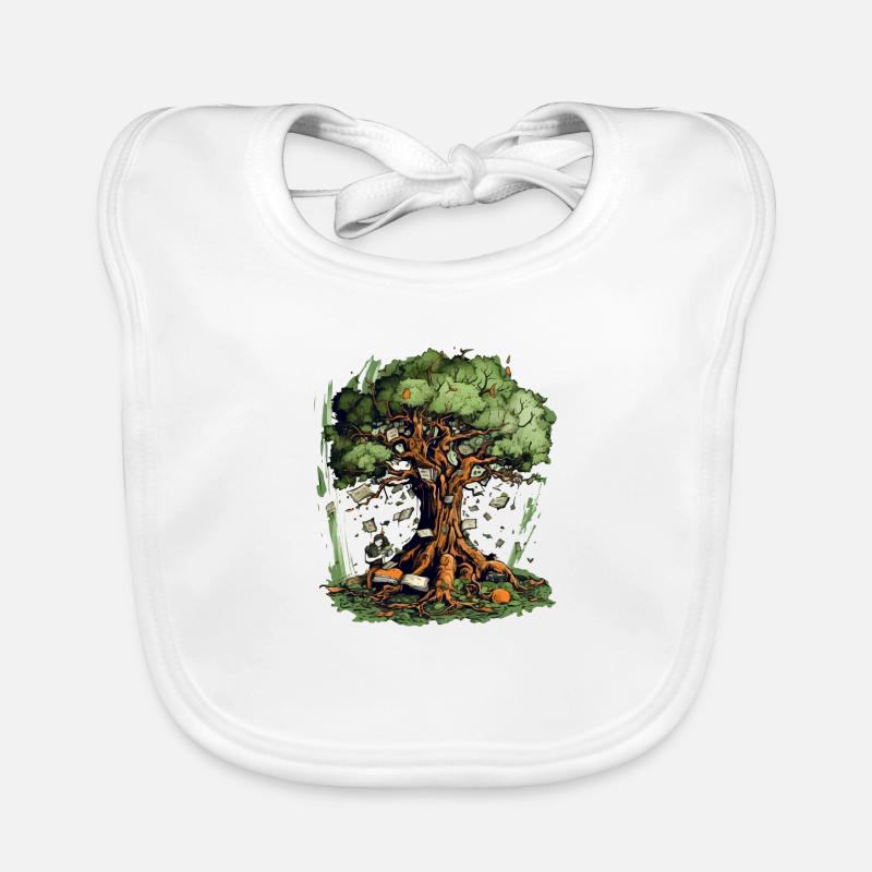 L'arbre enchanté Bavoir bio Bébé